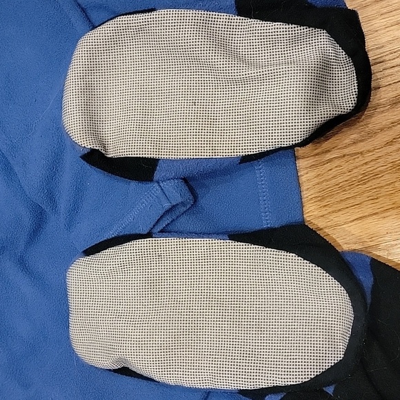 Lands' End 2 piece Fleece Footed Striped Pajamas - Picture 5 of 7